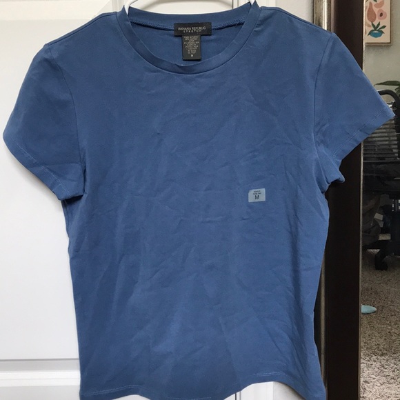 NWT Vintage Banana Republic Stretch Baby Tee - Picture 2 of 5